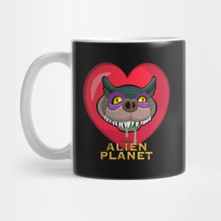 Giree - Alien Planet Red & Yellow Mug